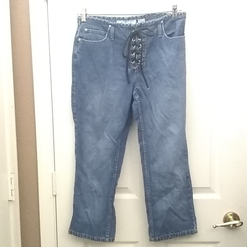 FINAL MARKDOWN L.a blues lace up front jeans 8